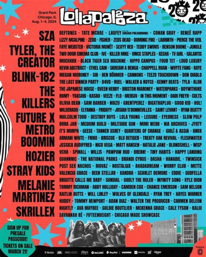 Lollapalooza Chicago Announces 2023 Lineup With Kendrick Lamar, Billie Eilish, Red Hot Chili Peppers, & More