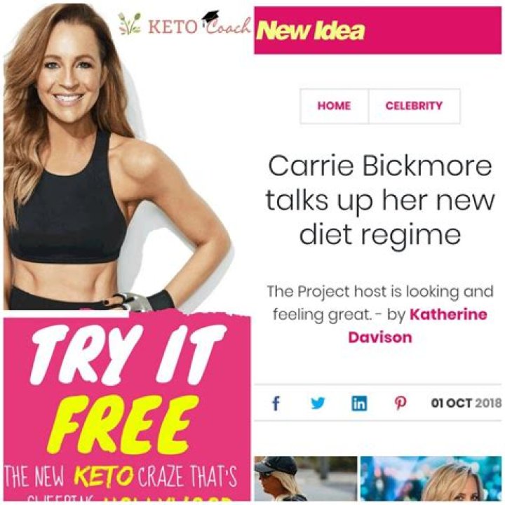 The Project Host Carrie Bickmore Workout and Diet Plan