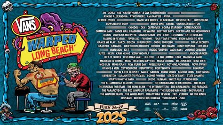 Vans Warped Tour Line Up