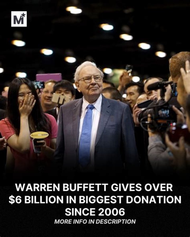 Warren Buffett Gives $2.9 Billion To Charity